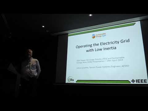 IEEE PES &amp; SEN: Operating the Grid with Low Inertia by Julius Susanto