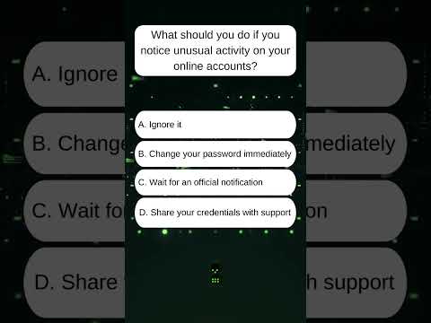 What should you do if you notice unusual activity on your online accounts? #computertips #chatgpt