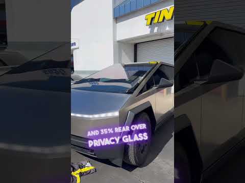 cybertruck getting Suntek Evolve Ceramic tint.